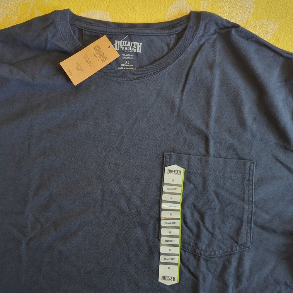 Men Tshirt XL Gray Duluth Trading Co Longtail Work T Shirt